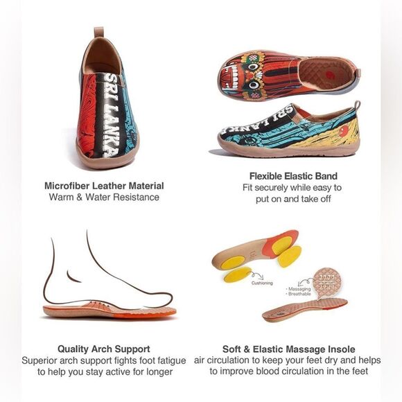 UIN Multicolor Sri Lanka Design Flats - Picture 5 of 8